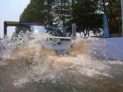 Test Drive di GIIAS 2023, Bisa Jajal Mobil Listrik Lewati Genangan Air