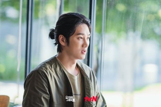 Foto Ahn Bo Hyun dalam drama Yumi's Cells.