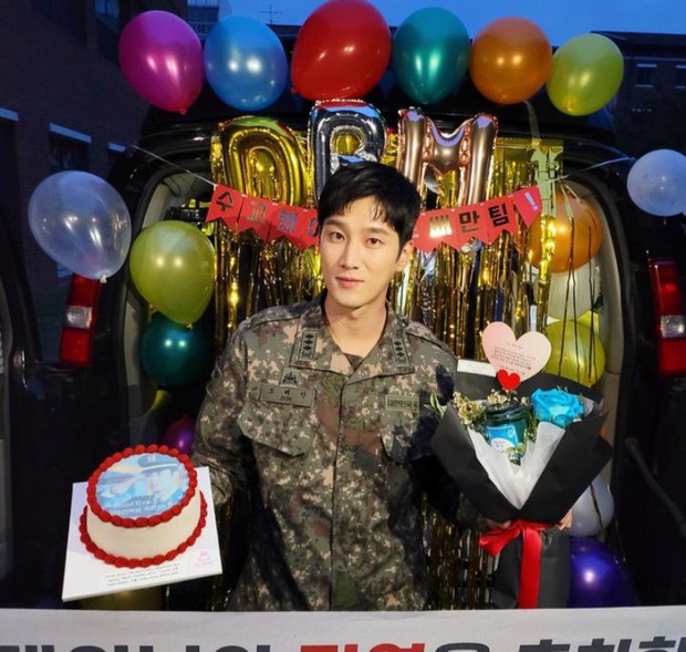 Foto Ahn Bo Hyun di lokasi syuting