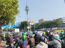Akses Istana Ditutup, Lalin Jalan Juanda Jakpus Macet