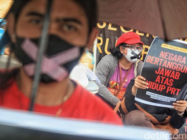 Potret Aksi Mogok Makan Tuntut Pengesahan RUU Perlindungan PRT