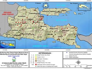 Dua Bulan Daerah di Jatim Tak Diguyur Hujan