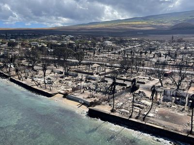 Foto Udara Kondisi Kota di Hawaii, Seperti Zona Perang!