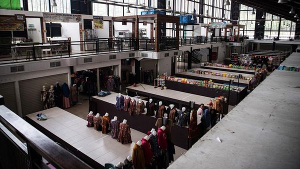 Potret Sepinya Pasar Entikong Kalimantan Barat