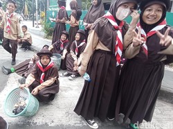 Keseruan Peringatan Hari Pramuka di Taman Kota Tasikmalaya