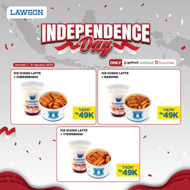 Promo 17 Agustusan dari Lawson/Foto: Instagram.com/@lawson_id Promo 17 Agustusan dari Lawson/Foto: Instagram.com/@lawson_id