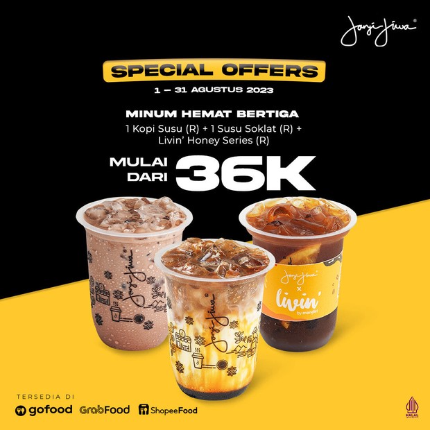 Promo Agustusan dari Kopi Janji Jiwa/Foto: Instagram.com/@kopijanjijiwa Promo Agustusan dari Kopi Janji Jiwa/Foto: Instagram.com/@kopijanjijiwa