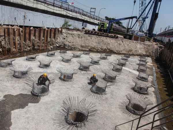 Progres Terkini Proyek Peninggi Jalan dan Jembatan Tol Semarang-Demak