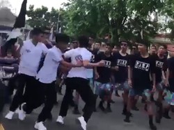 Heboh, Peserta Lomba Gerak Jalan di Tanjungpinang Baku Hantam