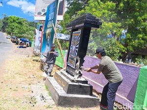 Warga PSHT di Situbondo Bongkar Sendiri Tugu Perguruan Silatnya Warga PSHT di Situbondo Bongkar Sendiri Tugu Perguruan Silatnya