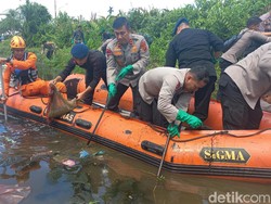 Kapolda Jambi Pimpin Bersih Sungai Penuh Sampah di Tanjabbar Jelang HUT RI