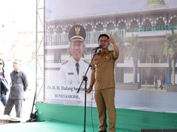 Bupati Bandung Harap Transportasi di Sekitar Pasar Banjaran Ditertibkan