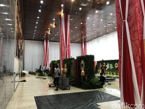 Gedung DPR Bersolek Jelang Sidang Tahunan 2023, Begini Penampakannya Gedung DPR Bersolek Jelang Sidang Tahunan 2023, Begini Penampakannya
