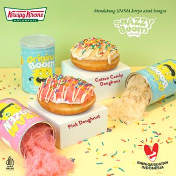 Kolaborasi Krispy Kreme x Snazzy Boom