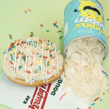 Krispy Kreme Cotton Candy Doughnut