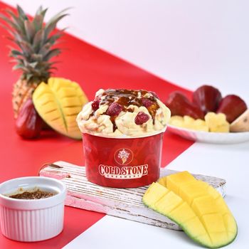 Mango Ice Cream with Bumbu Rujak Cup