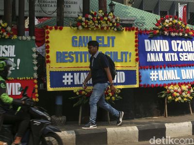 Mario Dandy Disidang, PN Jaksel Penuh Karangan Bunga