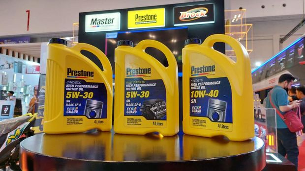 Oli mesin baru Prestone 5W-30 API SN ILSAC GF-5 khusus buat mobil mesin kecil turbo dan menggunakan bahan bakar etanol.