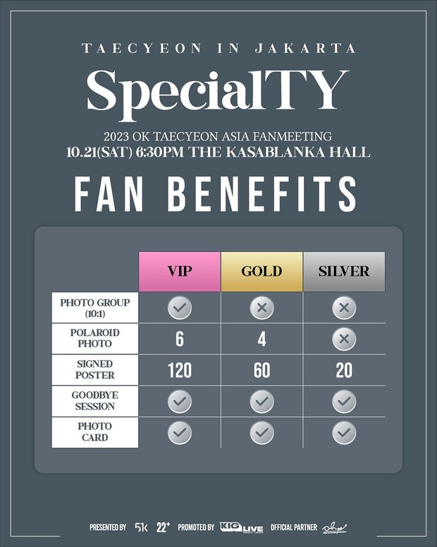 Portrait of the benefits of buying tickets for Ok Taec Yeon's 'SpecialTY' fanmeeting