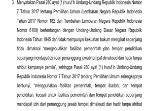 Tok! MK Larang Total Tempat Ibadah Jadi Lokasi Kampanye