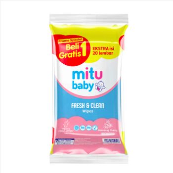 Review Mitu Baby Wipes Fresh and Clean, Tisu Basah Bayi