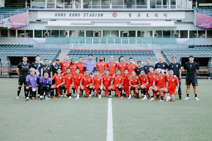 Skuad Bali United saat di Hong Kong.