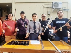 Kelompok Pelajar Palembang Vs Banyuasin Tawuran Bersajam, 24 Orang Ditangkap