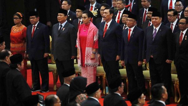 Deretan Menteri Kabinet Indonesia Maju Hadir di Sidang Tahunan MPR