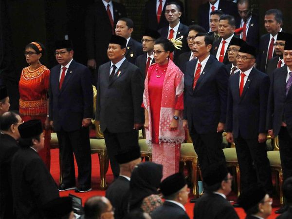 Deretan Menteri Kabinet Indonesia Maju Hadir di Sidang Tahunan MPR