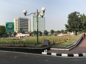 Jelang Sidang Tahunan, Helikopter Kepresidenan-Rantis Bersiaga di DPR