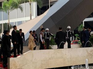Jokowi Tiba di Sidang Tahunan MPR, Disusul Airlangga hingga Basuki