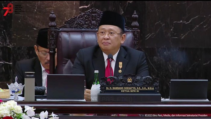 Ketua MPR RI Bambang Soesatyo. (dok. tangkapan layar).