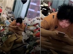 Jorok! Cewek Ini Setahun Tak Buang Sampah hingga Menumpuk di Kamar