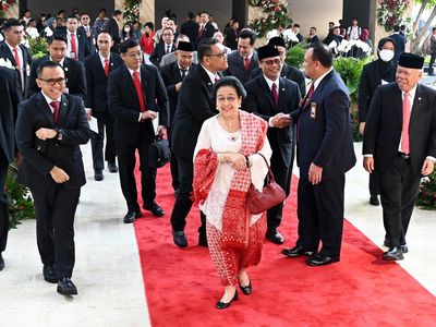 Megawati Berkebaya Nuansa Merah Putih di Sidang Tahunan 2023