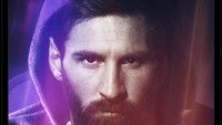 Messi jadi Thanos. Alih-alih tambahan Infinity Stone, Messi si Thanos ini diyakini tak terelakkan menambah koleksi Ballon dOr. Foto: dok. Internet/Twitter