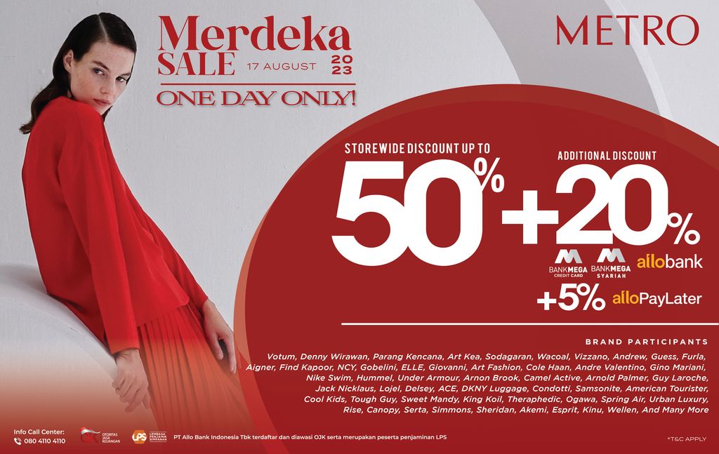 Metro Department Store Merdeka Sale One Day Only