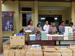 Polisi Sita 16 Ribu Bungkus Rokok Ilegal di Pandeglang, 4 Orang Diamankan