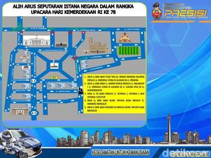Catat! Arus Lalin di Sekitar Istana Ditutup saat Upacara HUT RI Catat! Arus Lalin di Sekitar Istana Ditutup saat Upacara HUT RI