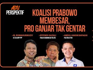 Adu Perspektif: Koalisi Prabowo Membesar, Pro-Ganjar Tak Gentar Adu Perspektif: Koalisi Prabowo Membesar, Pro-Ganjar Tak Gentar