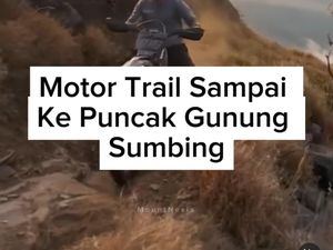Keterlaluan! Trail Trabas Rambah Puncak Gunung Sumbing