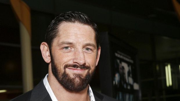 Wade Barrett arrives at the world premiere of 