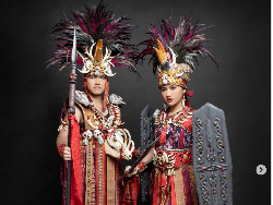 Mengenal Busana Kawasaran Minahasa yang Kaesang-Erina Kenakan