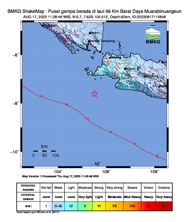 Gempa Banten 17 Agustus 2023