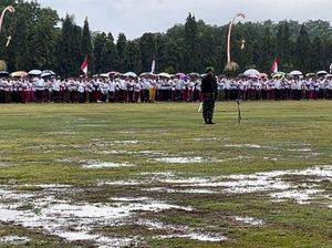 Hujan Guyur Upacara HUT Ke-78 RI, Gubernur Koster Sindir ASN Bawa Payung