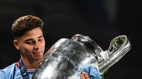 Pindah ke Manchester City pada 2022, Alvarez menangi tujuh trofi selama dua tahun (AFP/PAUL ELLIS)