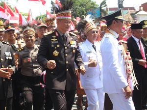 Kasetukpa Lemdiklat Polri Rayakan HUT RI Ke-78 di Sukabumi