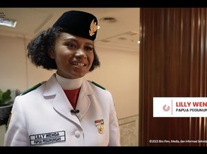 Paskibraka Lilly Wenda Cerita Tantangan Bawa Baki Saat Sepatu Lepas Sebelah