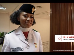 Paskibraka Lilly Wenda Cerita Tantangan Bawa Baki Saat Sepatu Lepas Sebelah