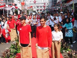 Perayaan HUT Ke-78 RI Pengusaha Kawasan Blok M-Paguyuban Warga Melawai