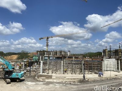 Potret Kawasan Istana Negara di IKN yang Baru Ditengok Jokowi